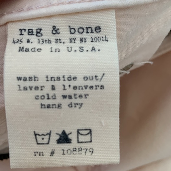 Rag & Bone Magnolia Leggings Jeans Blush Pink Sz 29 - Picture 3 of 11